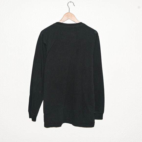 Maharishi Logo Embroidered Long Sleeve T-Shirt in Black Size Large - Picture 2 of 7